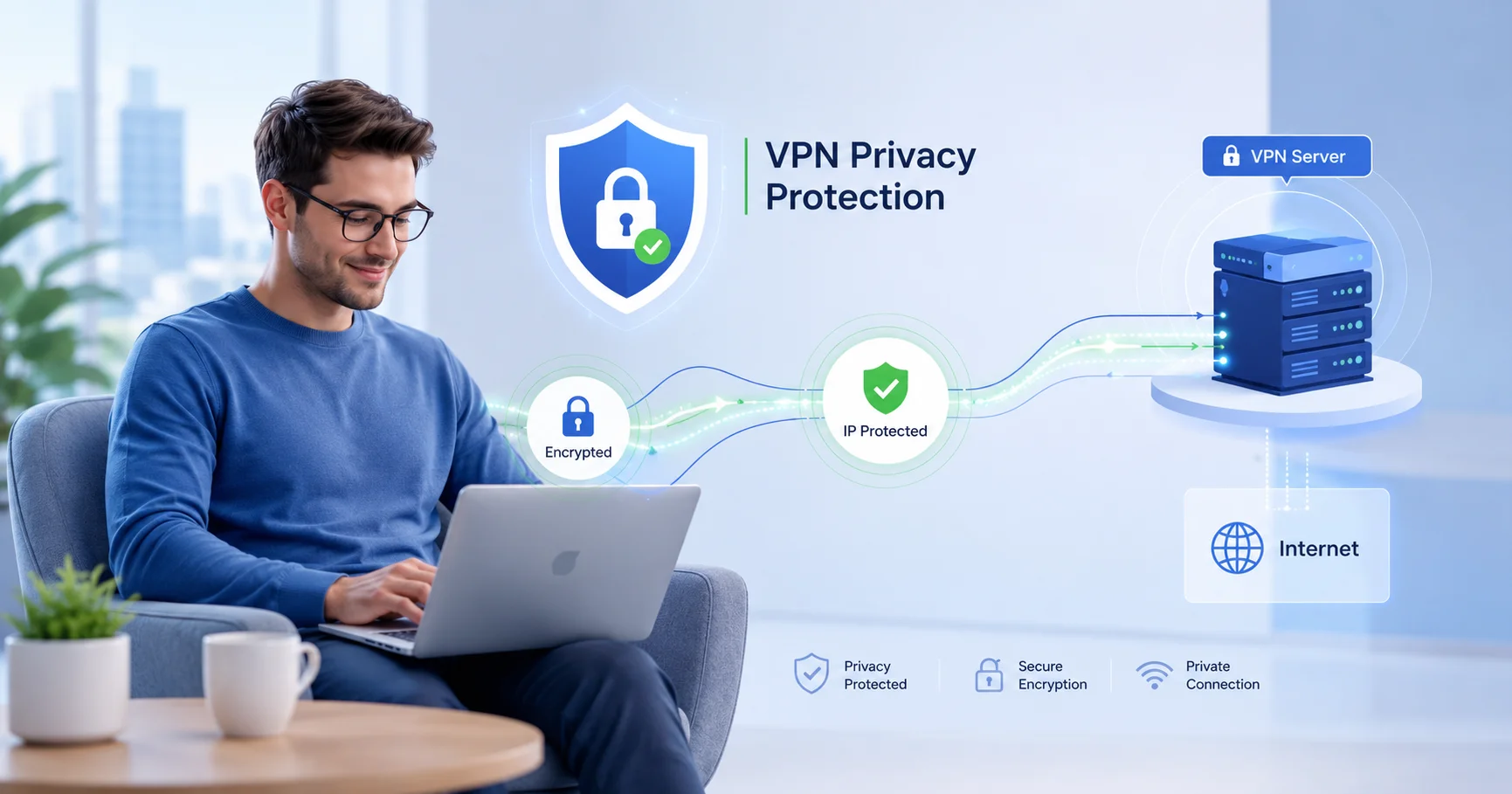 أفضل VPN للخصوصية وحماية IP وتشفير الاتصال