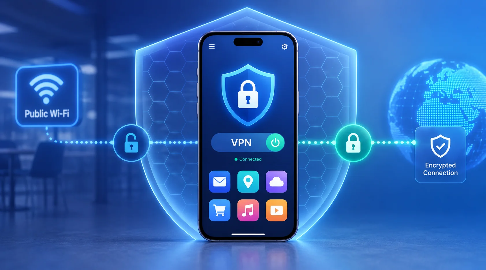استخدام VPN على iPhone لحماية الخصوصية